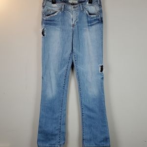 J & CO distressed men's jeans
